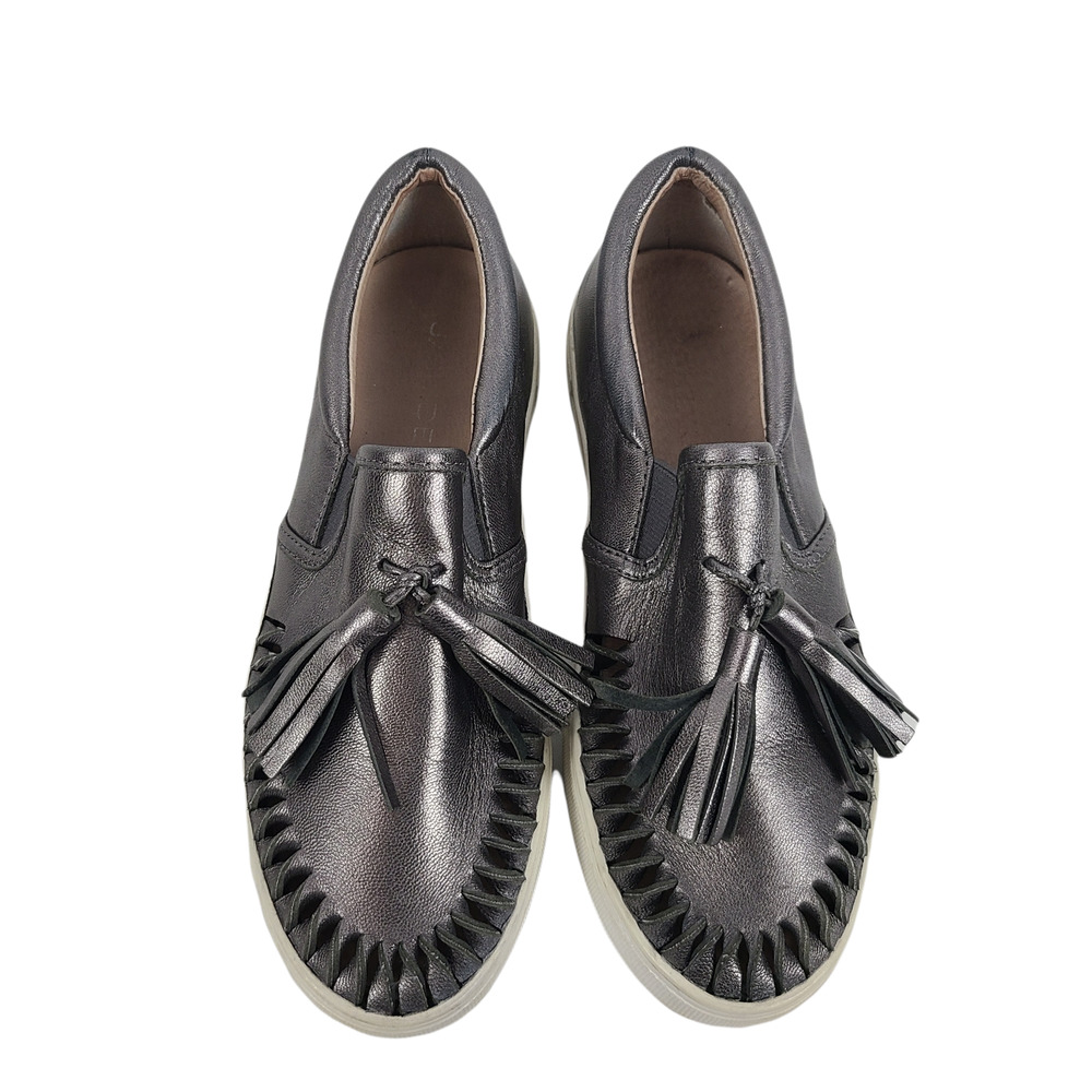 Jslides Aztec Pewter Platform Tassel Sneaker 6m - image 7